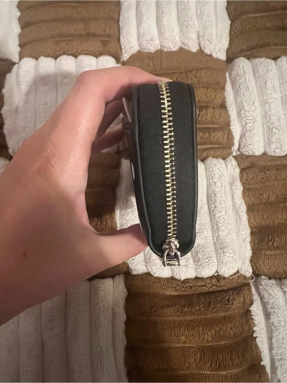 Kate Spade Cheers Charming Dot Compact Zip Wallet in Black Muti NWTS!
